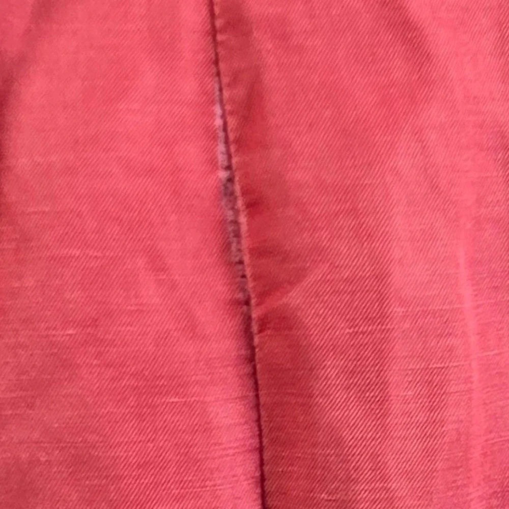 J. Jill Dress & Jacket Set Women XL/L Petite Coral Silk Linen 2 Piece Co-ord